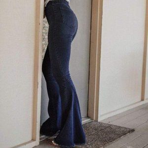 Three Bird Nest Janis Bell Bottom Jeans - Dark Wash